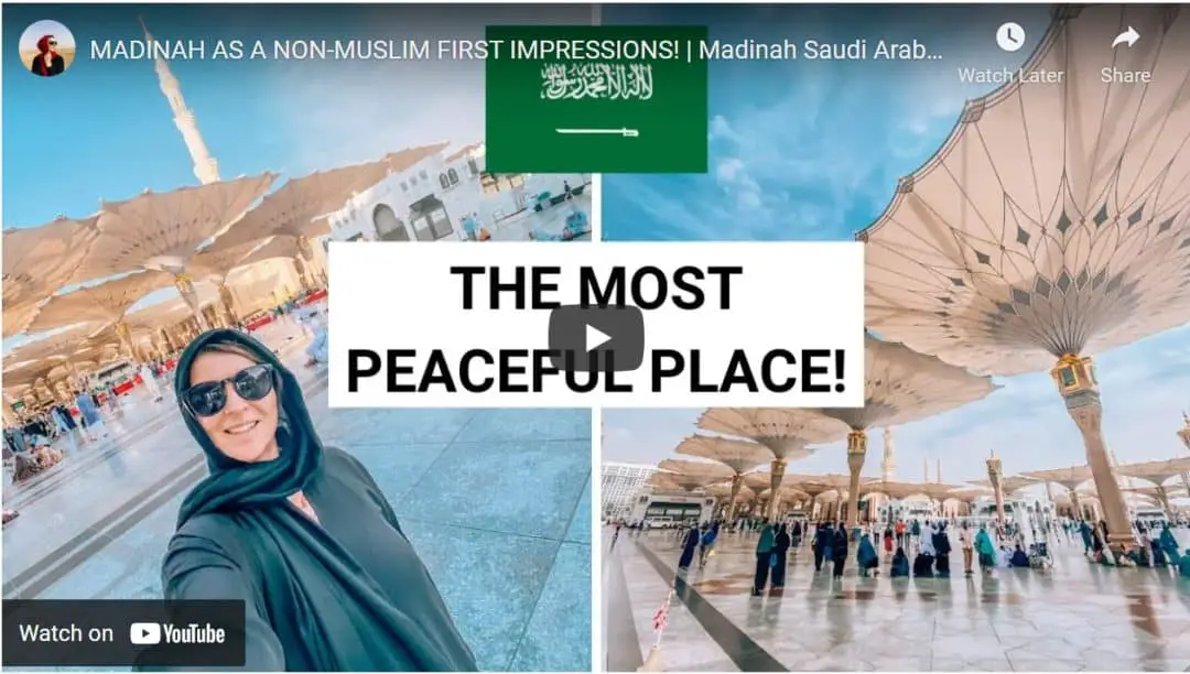 female tourist in saudi arabia